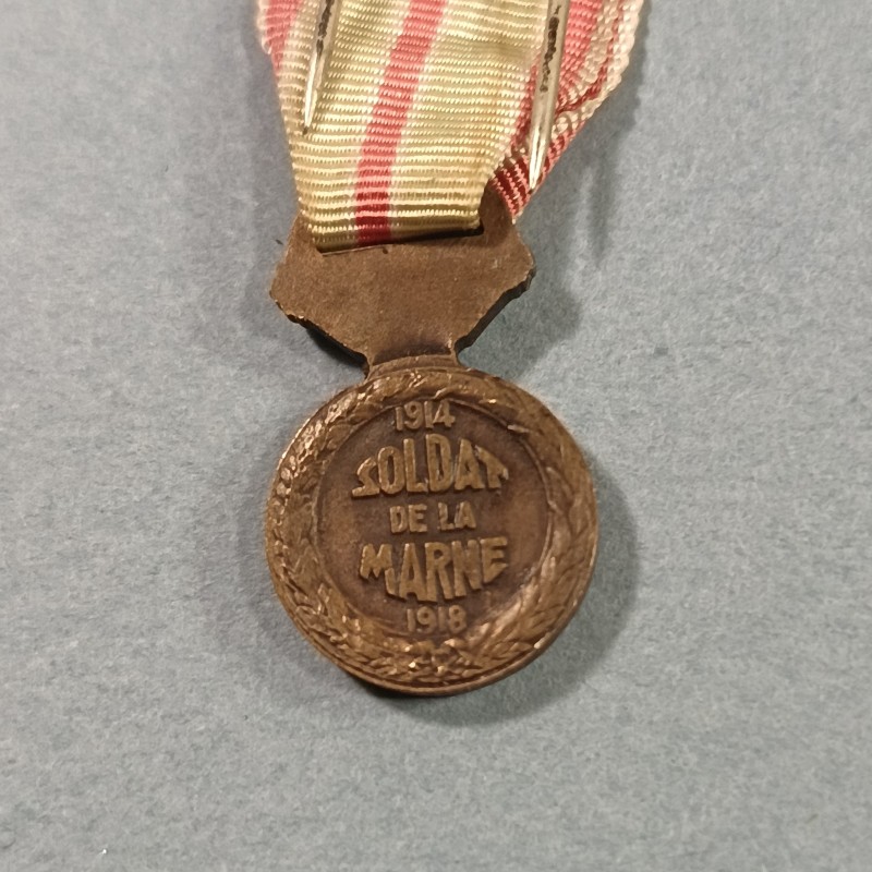FRANCE REDUCTION DE LA MEDAILLE COMMEMORATIVE DES COMBATS DE LA MARNE GUERRES 1914-1918